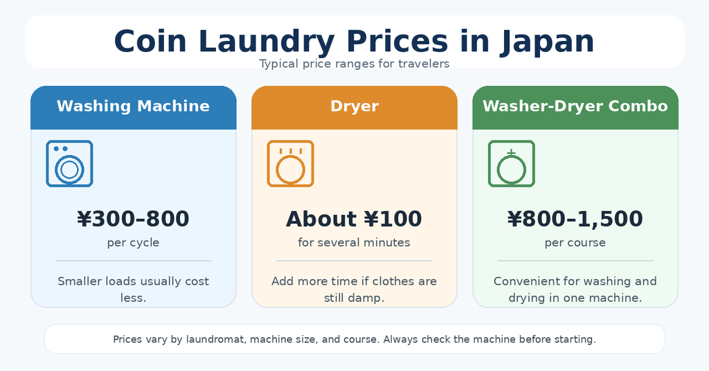 How Much Does Coin Laundry Cost in Japan?