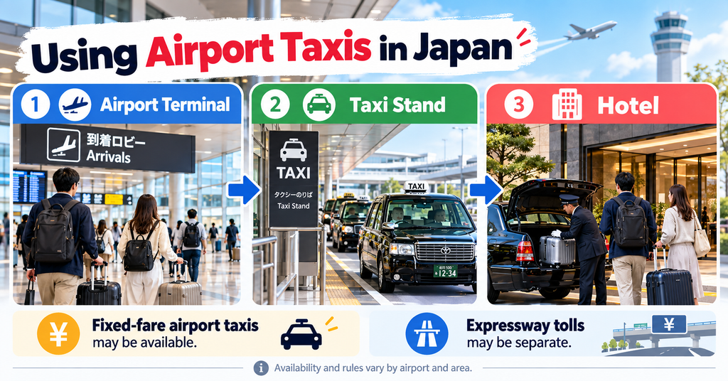 Using Taxis at Airports in Japan