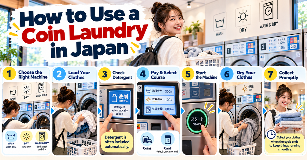 How to Use a Coin Laundry in Japan