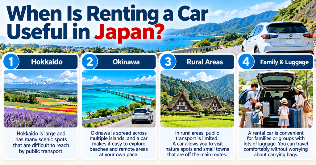 When Is Renting a Car Useful in Japan?