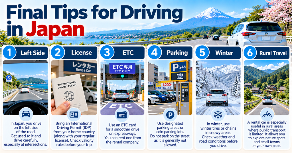Final Tips for Driving in Japan
