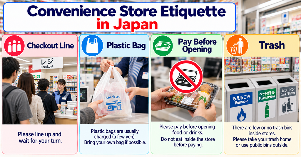 Convenience Store Etiquette in Japan