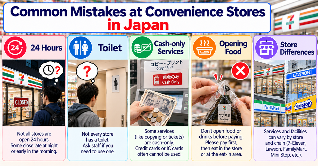 Common Mistakes at Convenience Stores in Japan