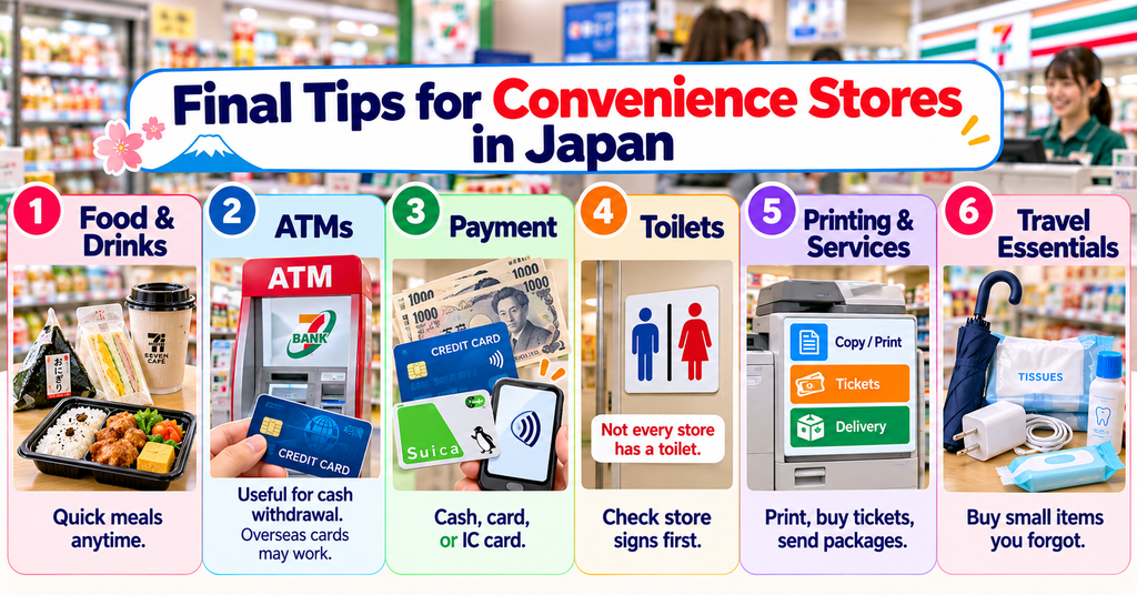 Final Tips for Convenience Stores in Japan