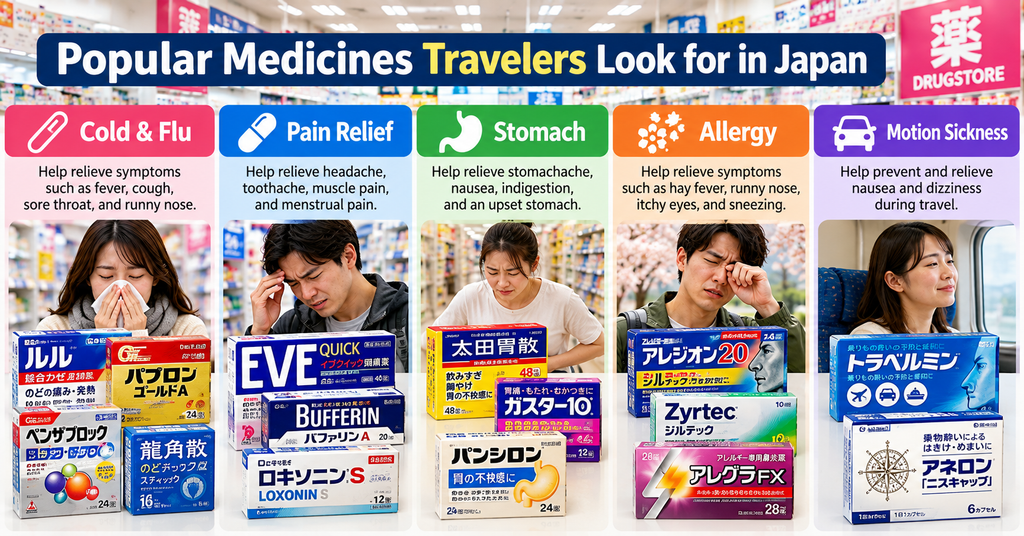Popular Medicines Travelers Look for in Japan