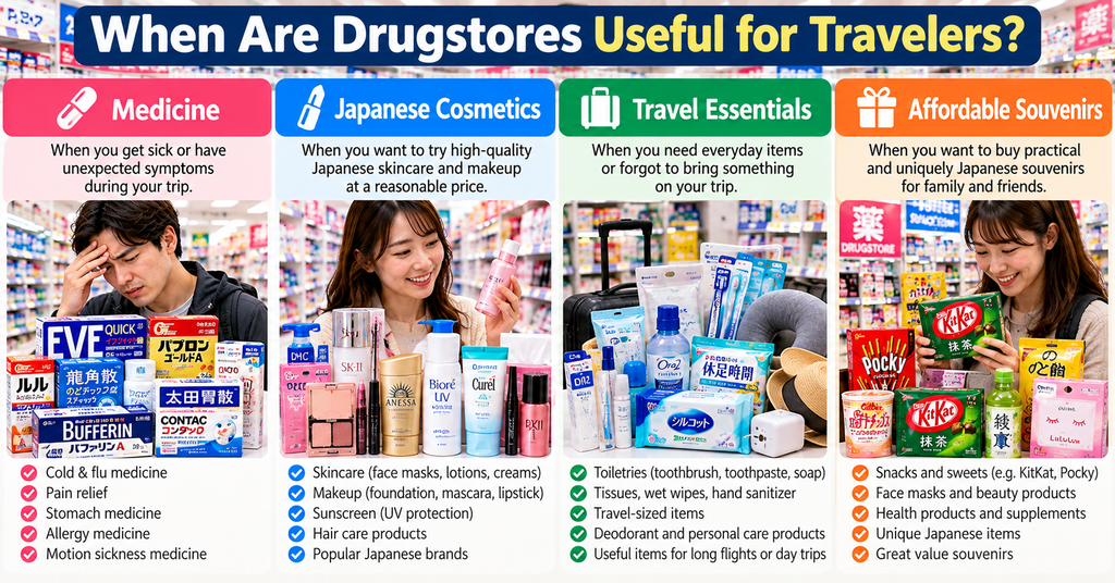When Are Drugstores Useful for Travelers?