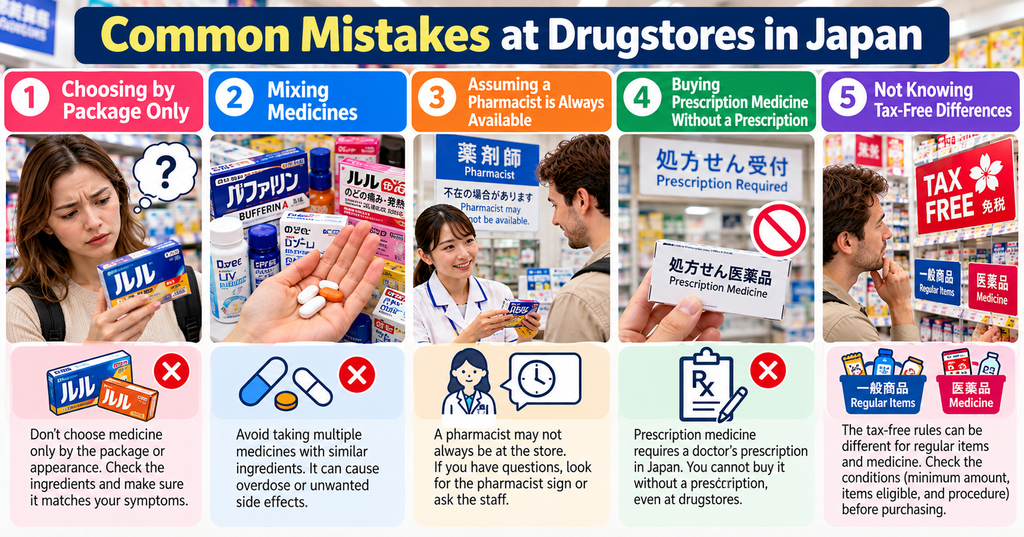 Common Mistakes at Drugstores in Japan