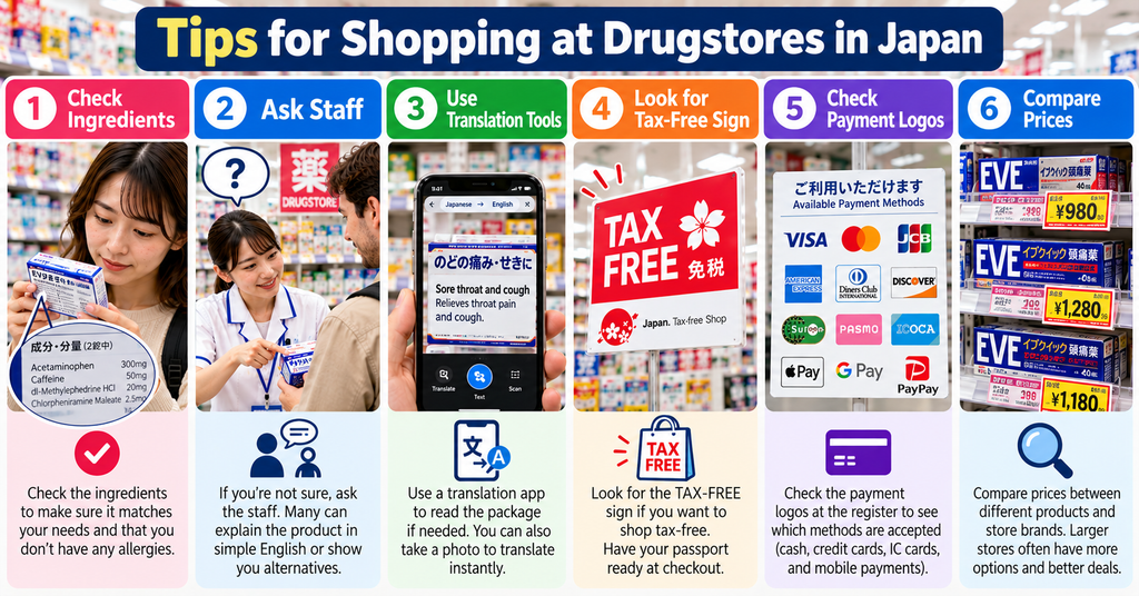 Tips for Shopping at Drugstores in Japan